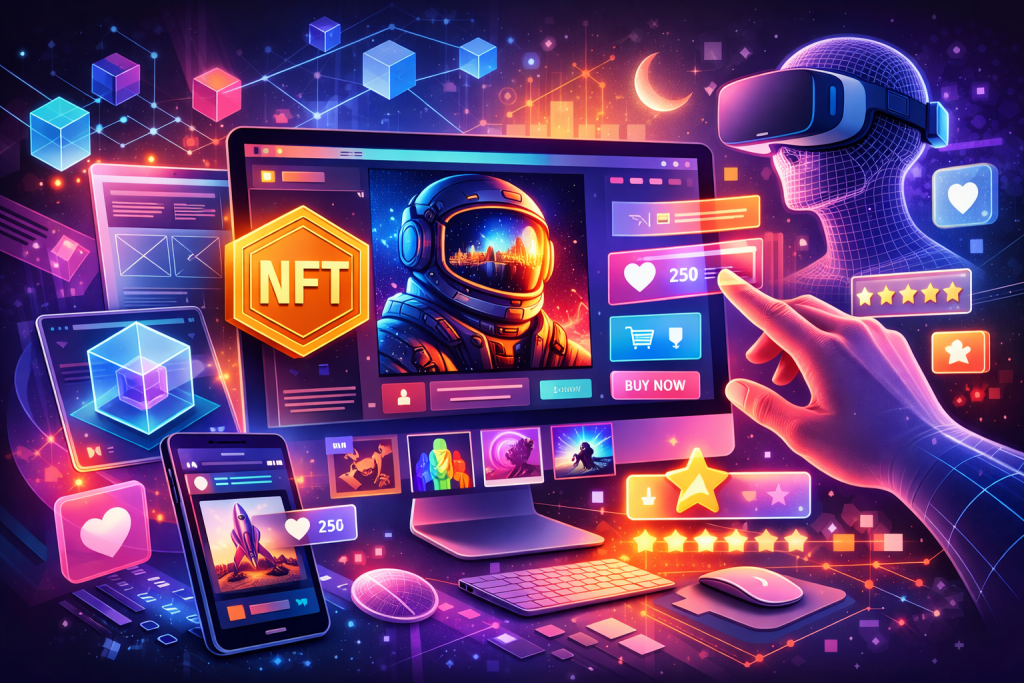 Les NFT (Non-Fungible Tokens) ont dépassé le simple statut de tendance spéculative pour devenir une force transformatrice dans l'univers du design digital et de l'expérience utilisateur. En 2026, ces jetons numériques uniques redéfinissent fondamentalement la manière dont nous créons, possédons et interagissons avec le contenu numérique. Au-delà du bruit médiatique entourant les ventes d'art numérique à plusieurs millions, les NFT introduisent des concepts révolutionnaires qui bouleversent les pratiques établies du design : la rareté programmable, la propriété vérifiable, l'interopérabilité entre plateformes et les communautés tokenisées. Comment les NFT révolutionnent le design et l’expérience utilisateur