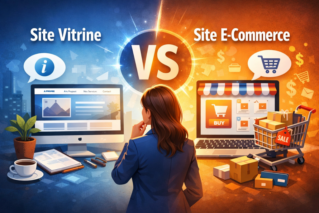 Site vitrine ou site e-commerce : lequel choisir pour votre business ?