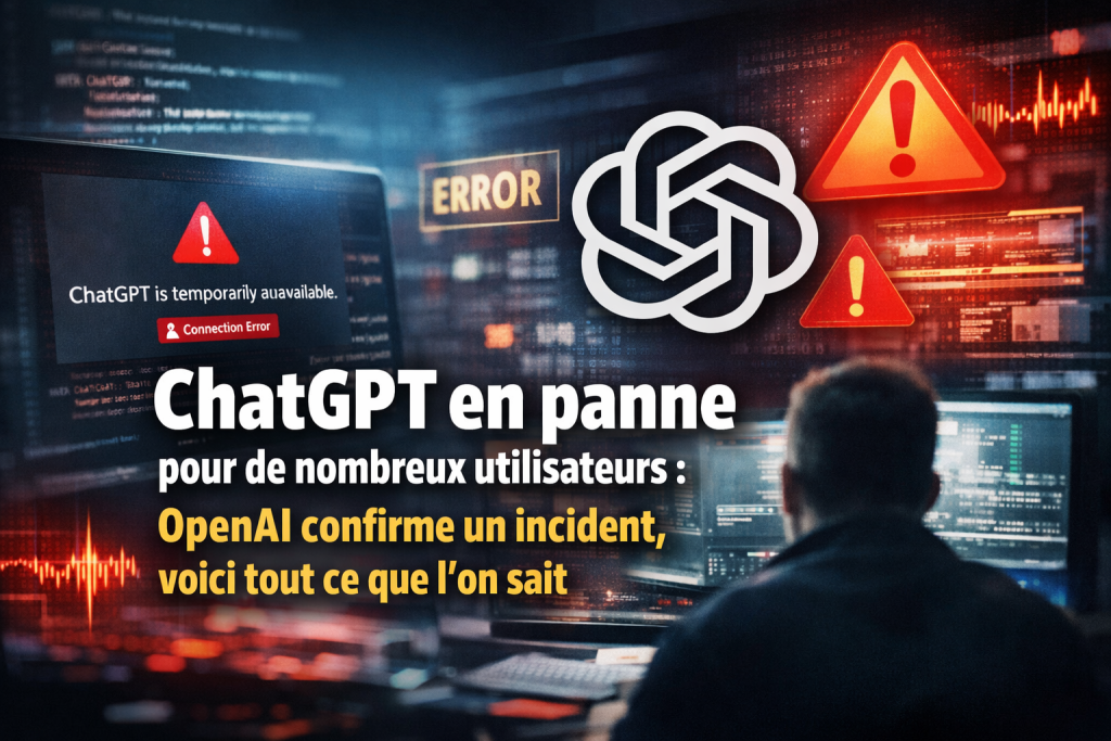 ChatGPT en panne pour de nombreux utilisateurs : OpenAI confirme un incident, voici tout ce que l’on sait
