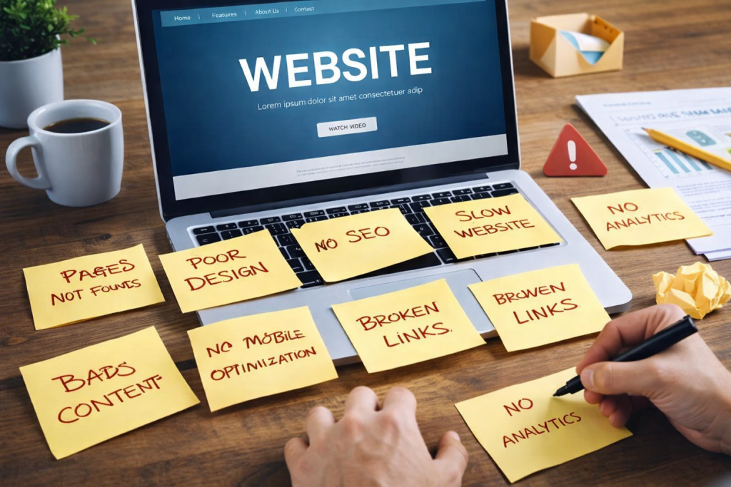 10 erreurs à éviter lors de la création d’un site web professionnel