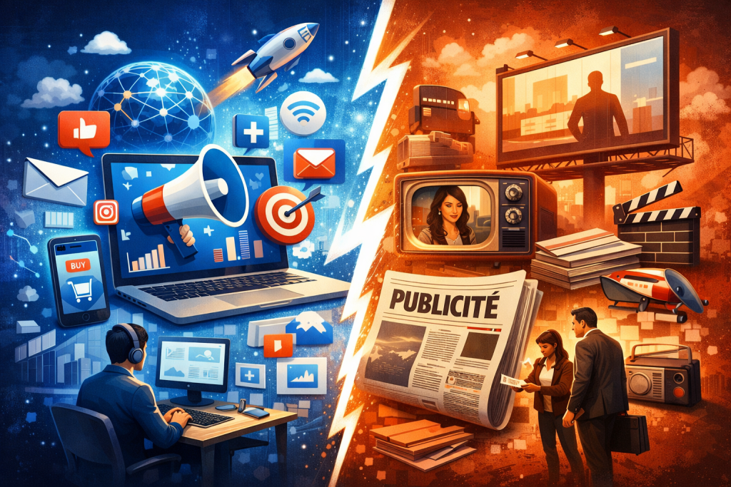 Marketing digital vs marketing traditionnel : lequel choisir pour booster votre croissance ?